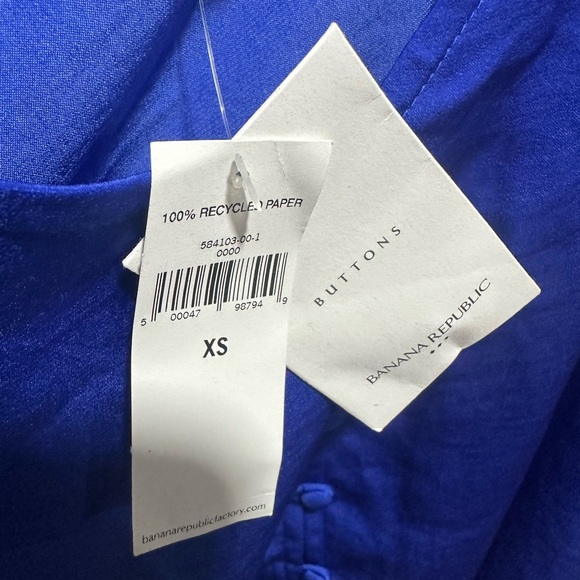 Banana republic  3/4 sleeve  blouse new with tags size  XS - Picture 6 of 6